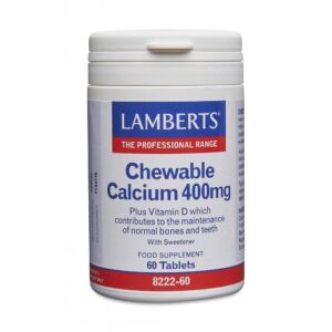 Lamberts Chewable Calcium 400mg Tablets (60)