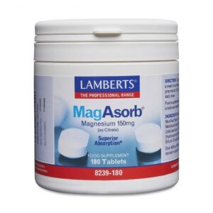 Lamberts MagAsorb Magnesium 150mg Tablets(180)
