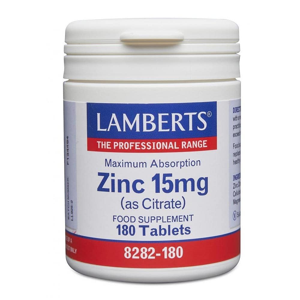 Lamberts Zinc 15mg Tablets (180)