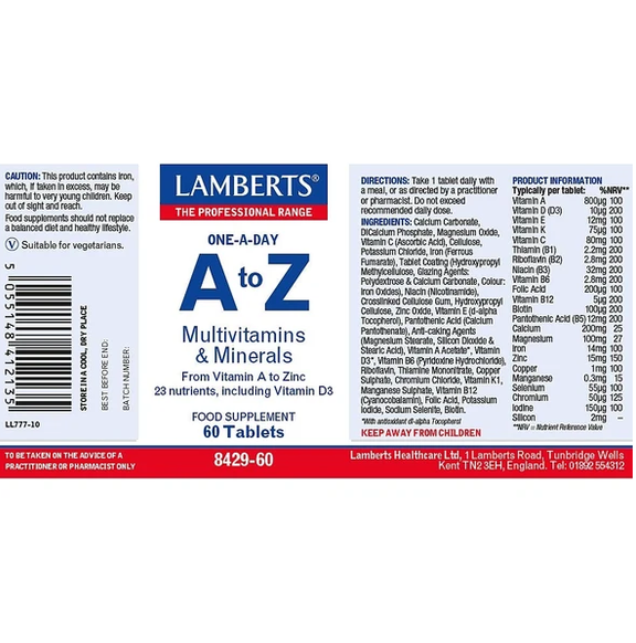 Lamberts One a Day A-Z Multi (60) - Image 2